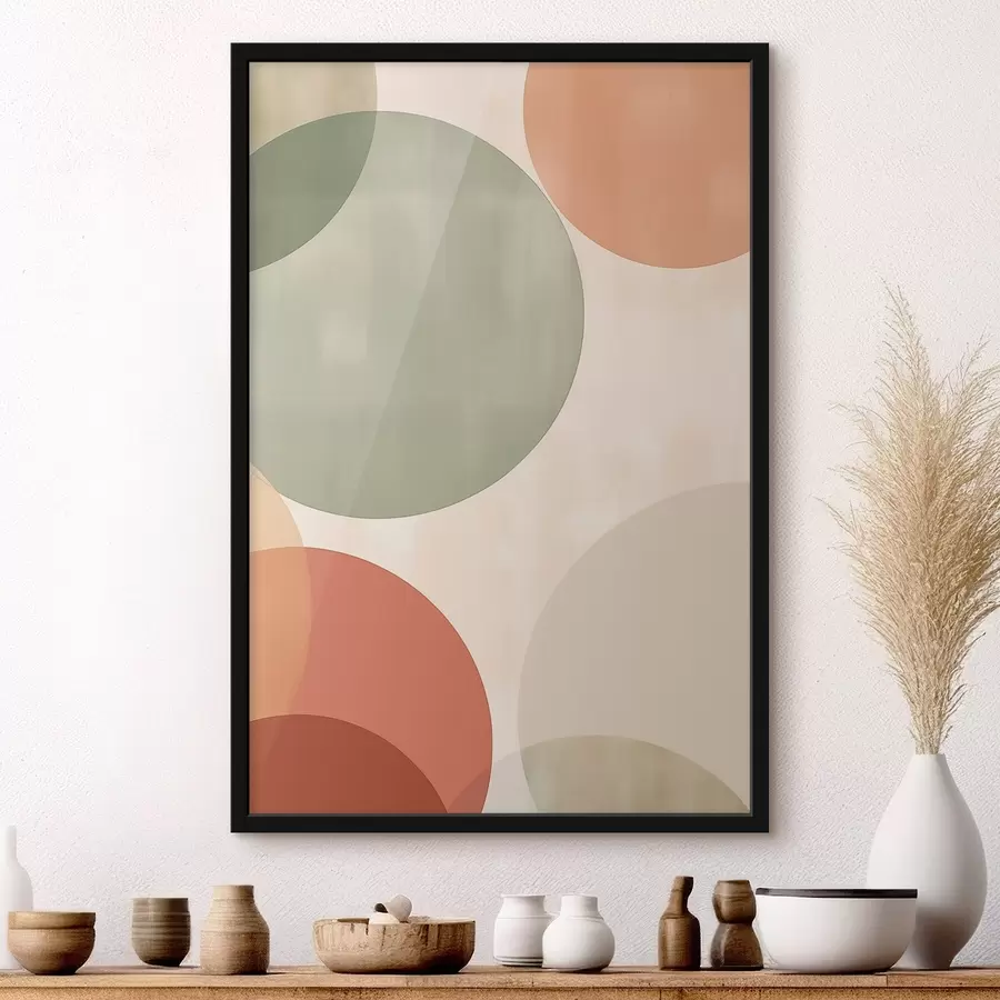 murales de pared Grandes círculos abstractos f45794