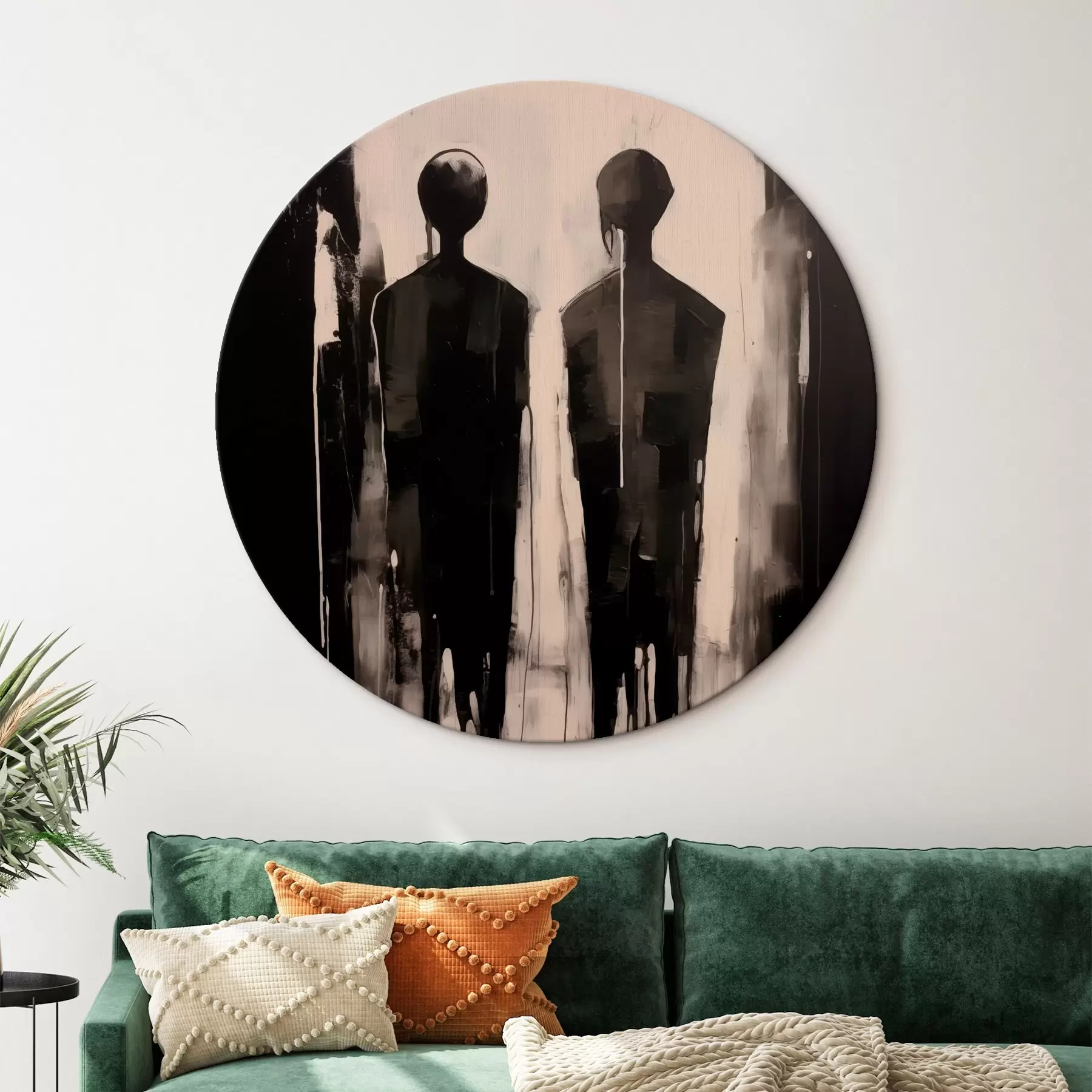 murales de pared Dos siluetas r45789