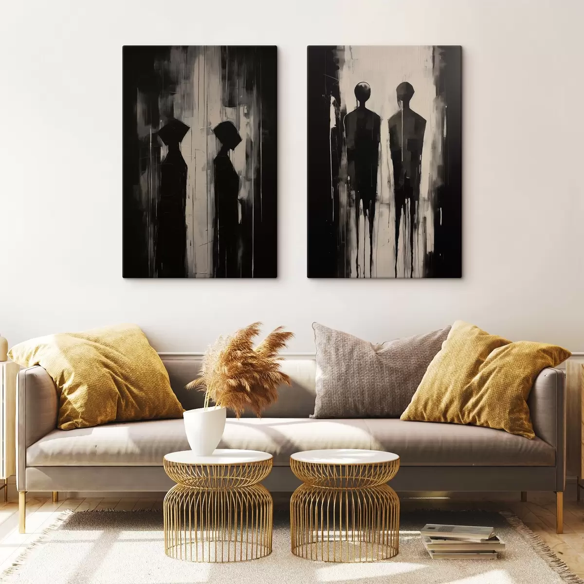 murales de pared Siluetas de personas m00730