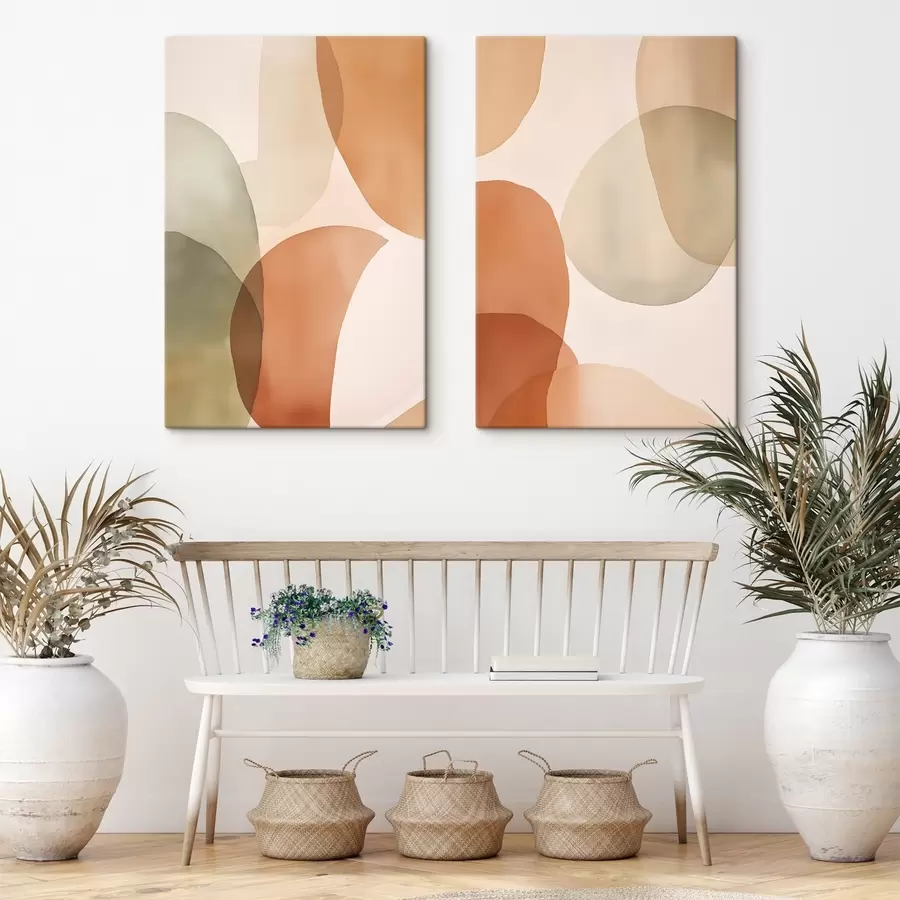 murales de pared Círculos abstractos de colores m00731