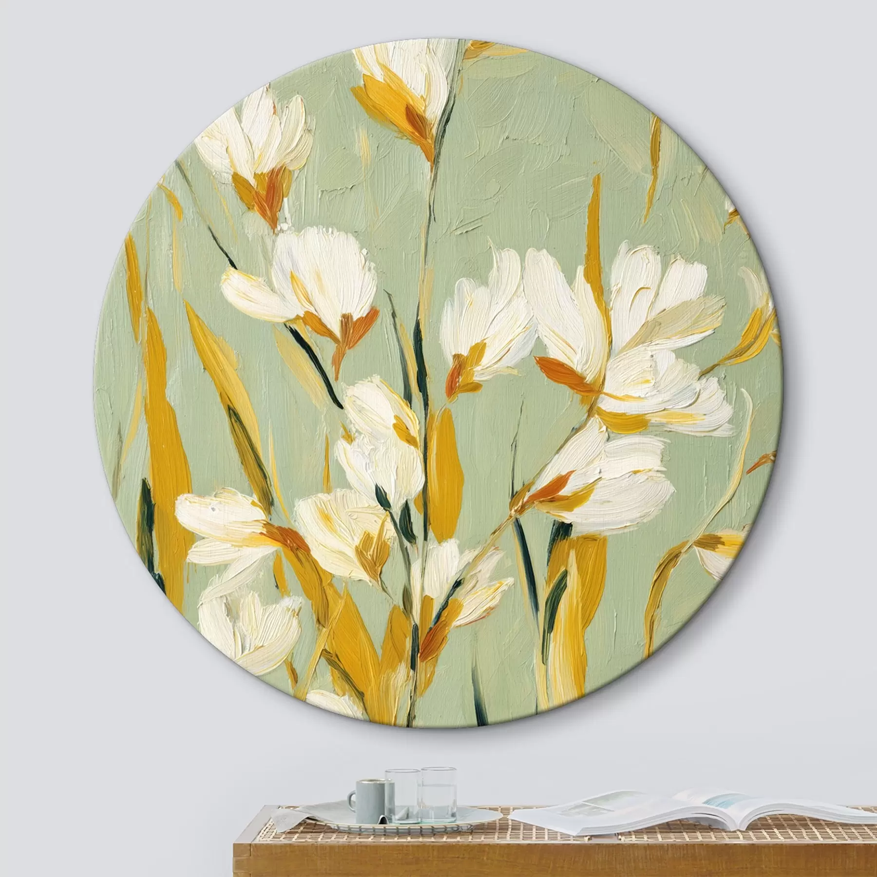 murales de pared Composición luminosa en estilo volumétrico r45264