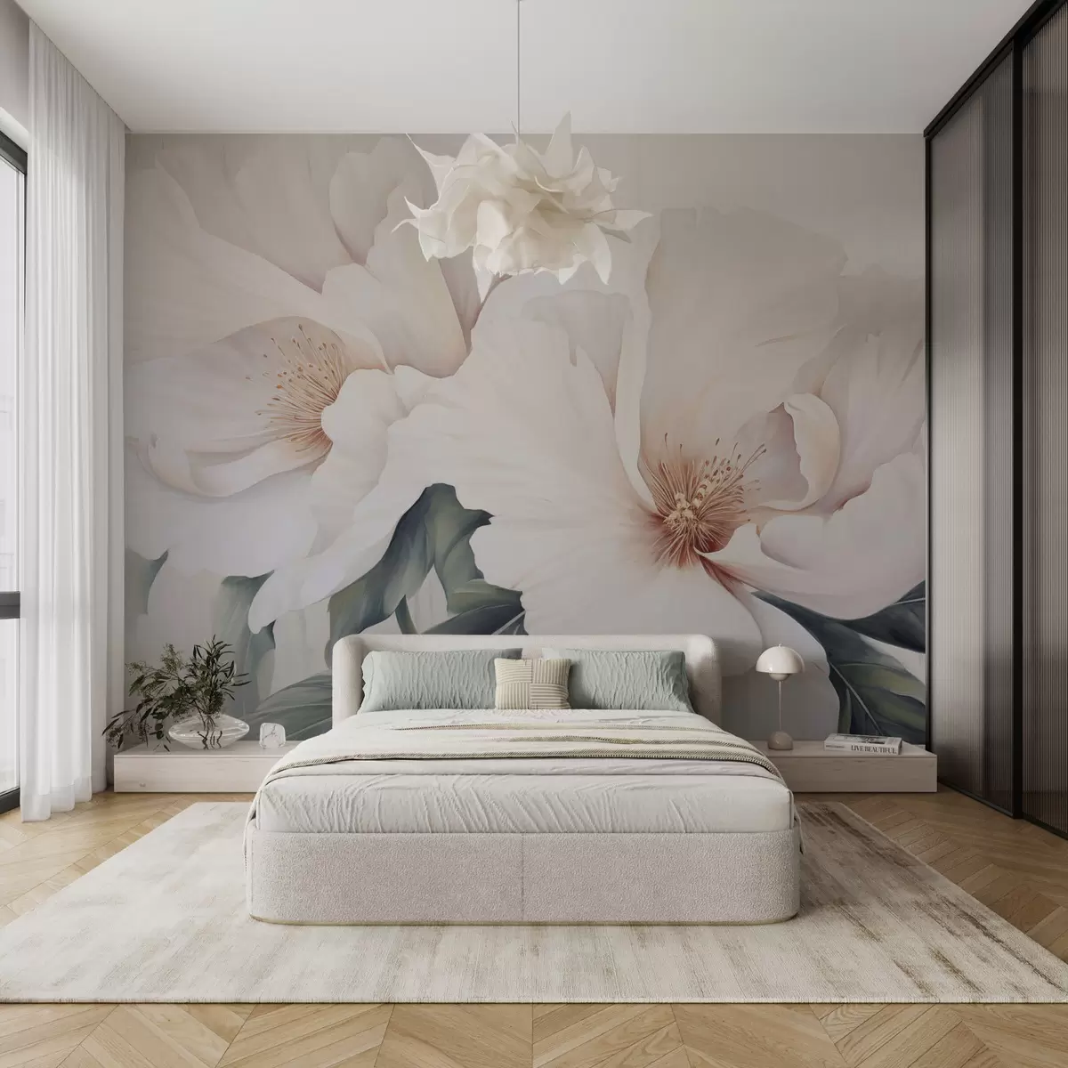 murales de pared Flores enormes w04533