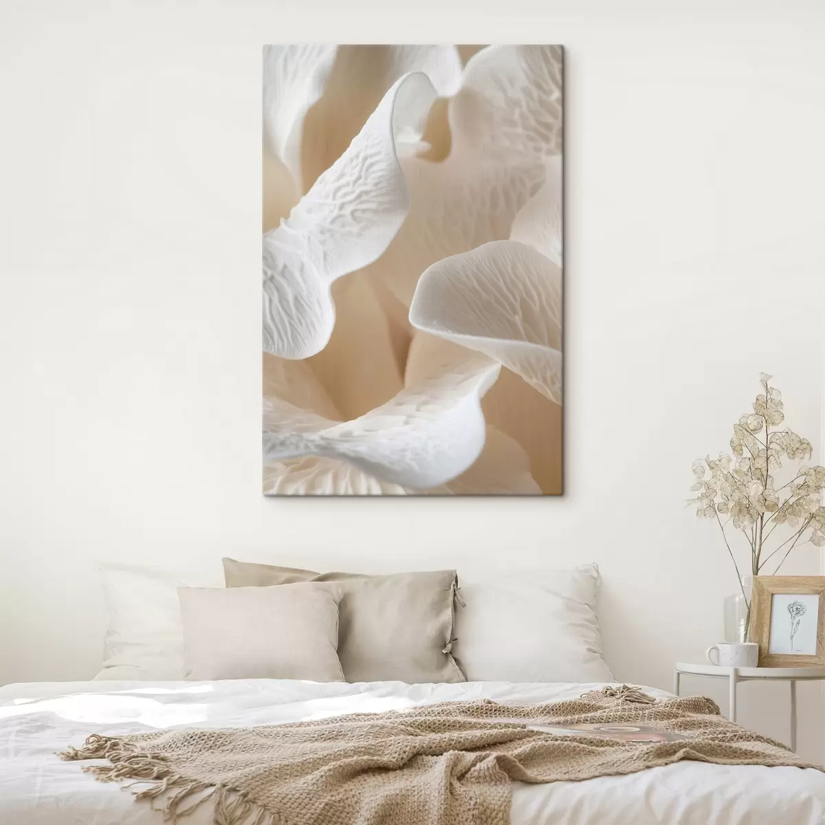 murales de pared pétalos con vetas en tonos beige s45703