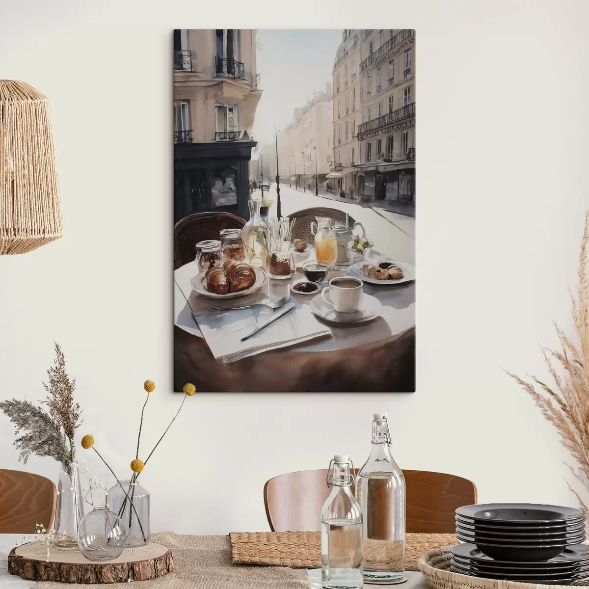 murales de pared desayuno en París s45725