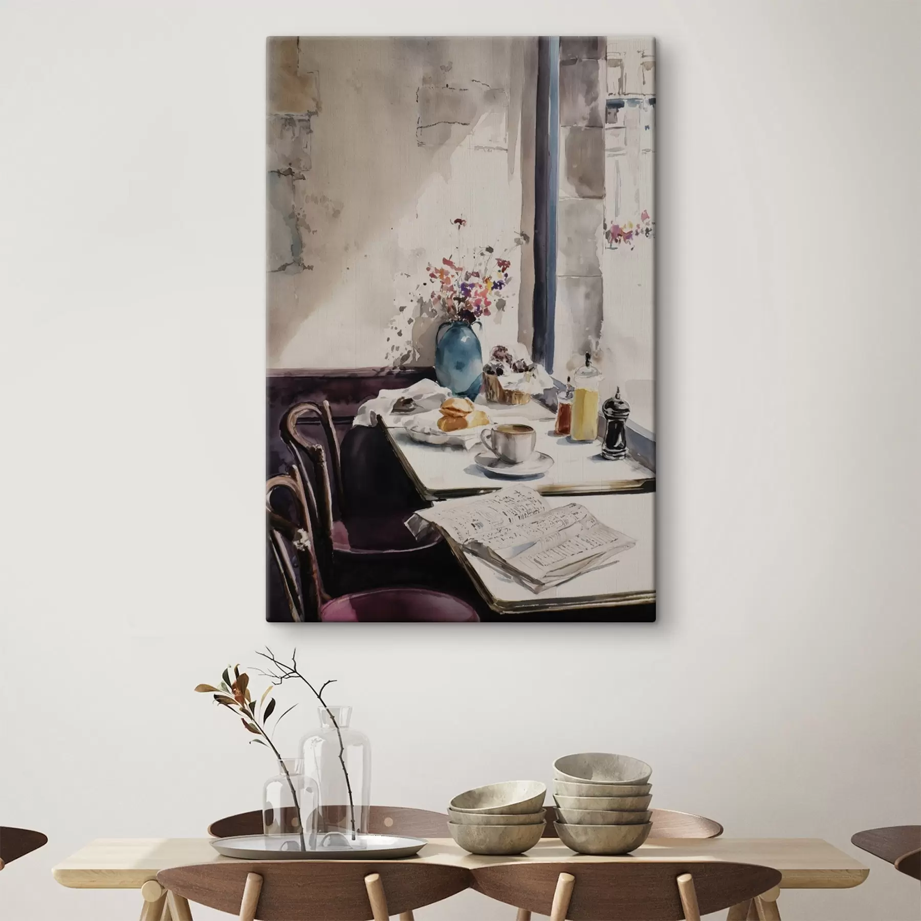 murales de pared desayuno en París s45726