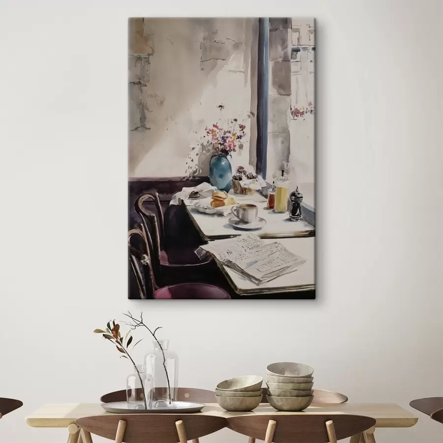 murales de pared desayuno en París s45726