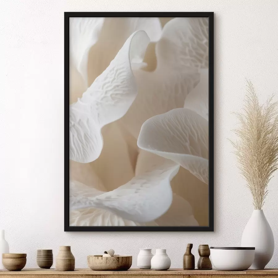 murales de pared pétalos con vetas en tonos beige f45703