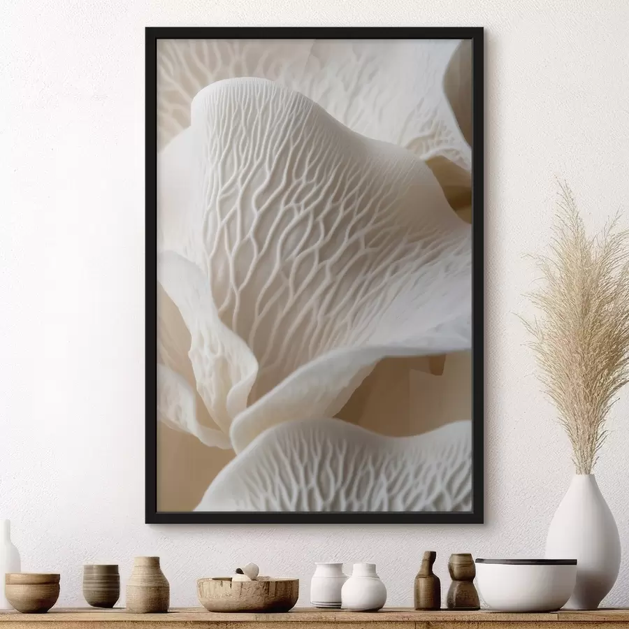 murales de pared pétalos con vetas en tonos beige f45704