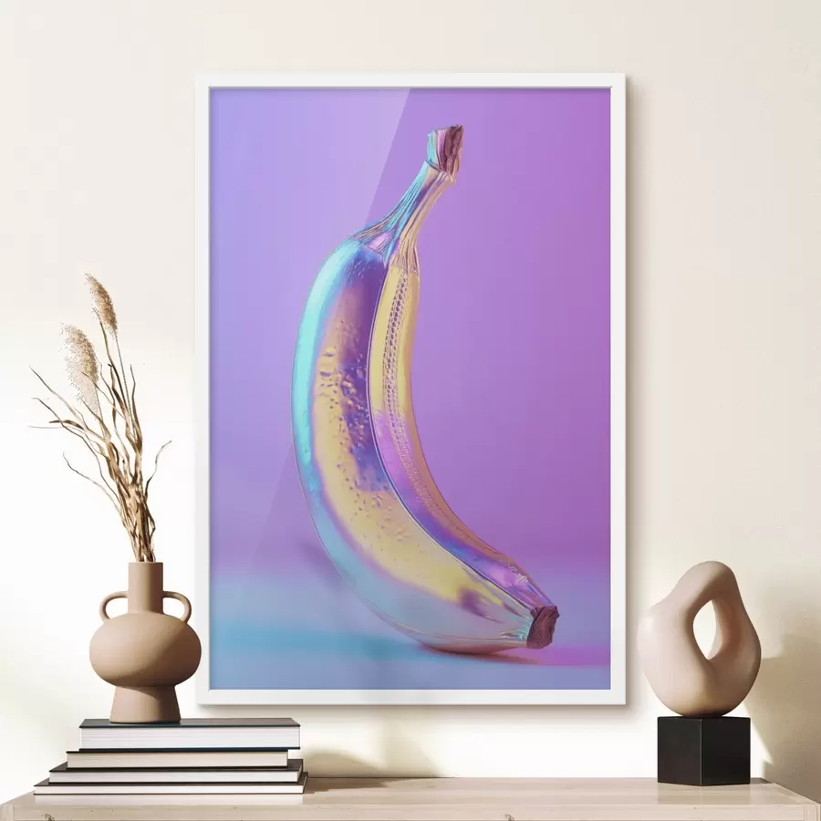 murales de pared plátano brillante y lustroso al estilo pop art f45728
