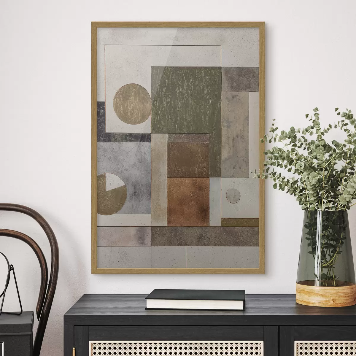 Poster geometría abstracta moderna f45729