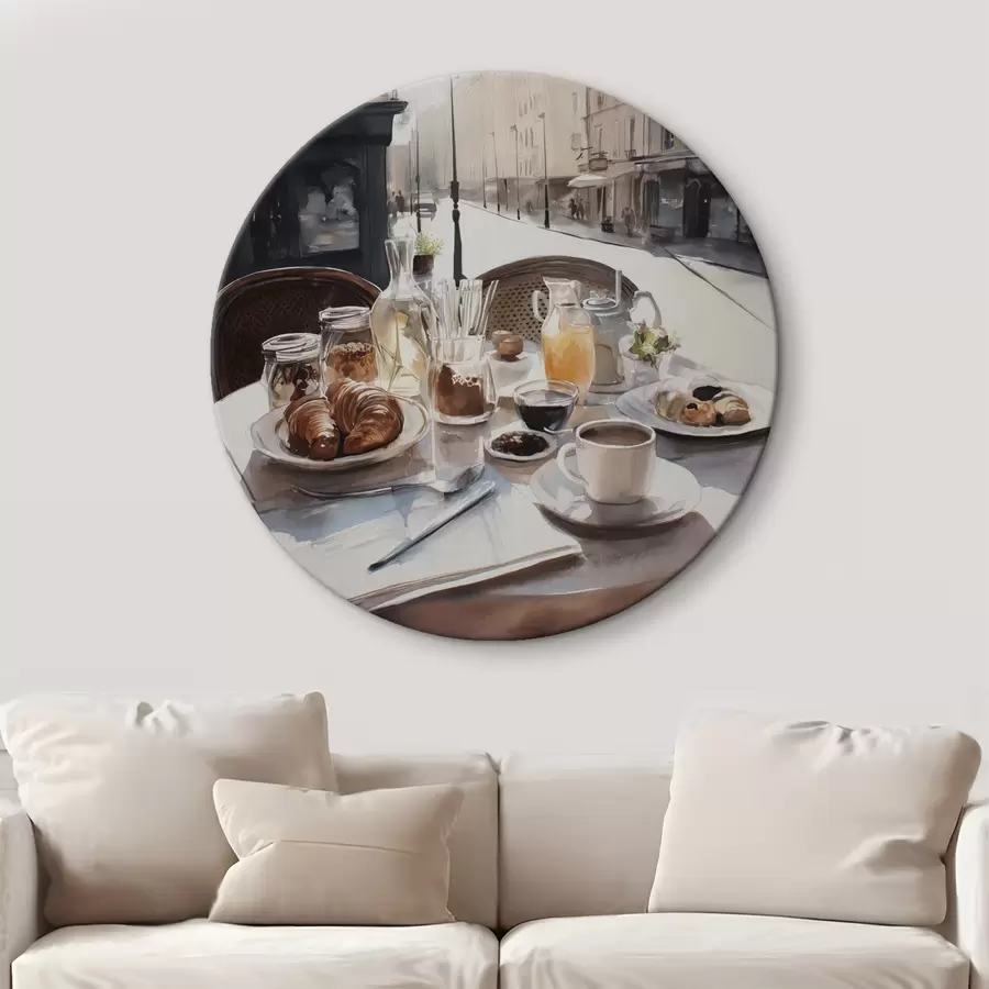 murales de pared desayuno en París r45725