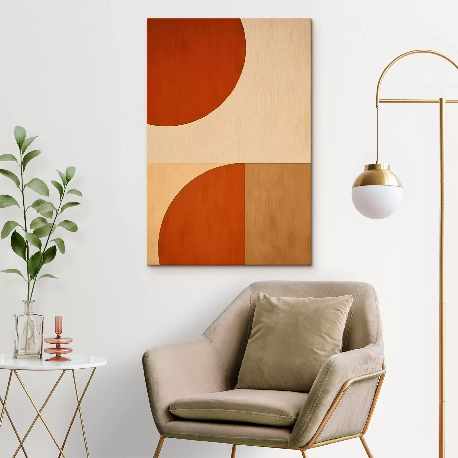 murales de pared Semicírculos abstractos s45844