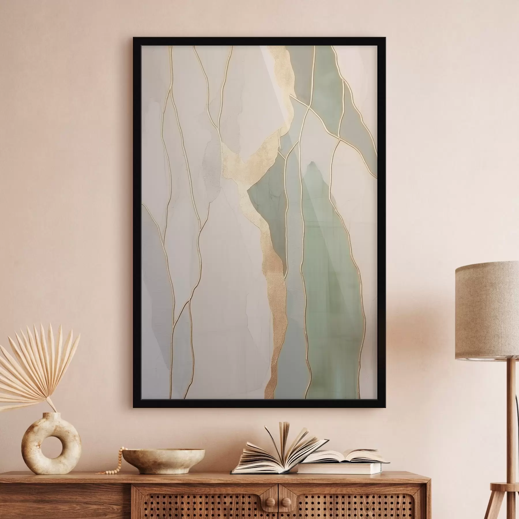 murales de pared Líneas abstractas f45829