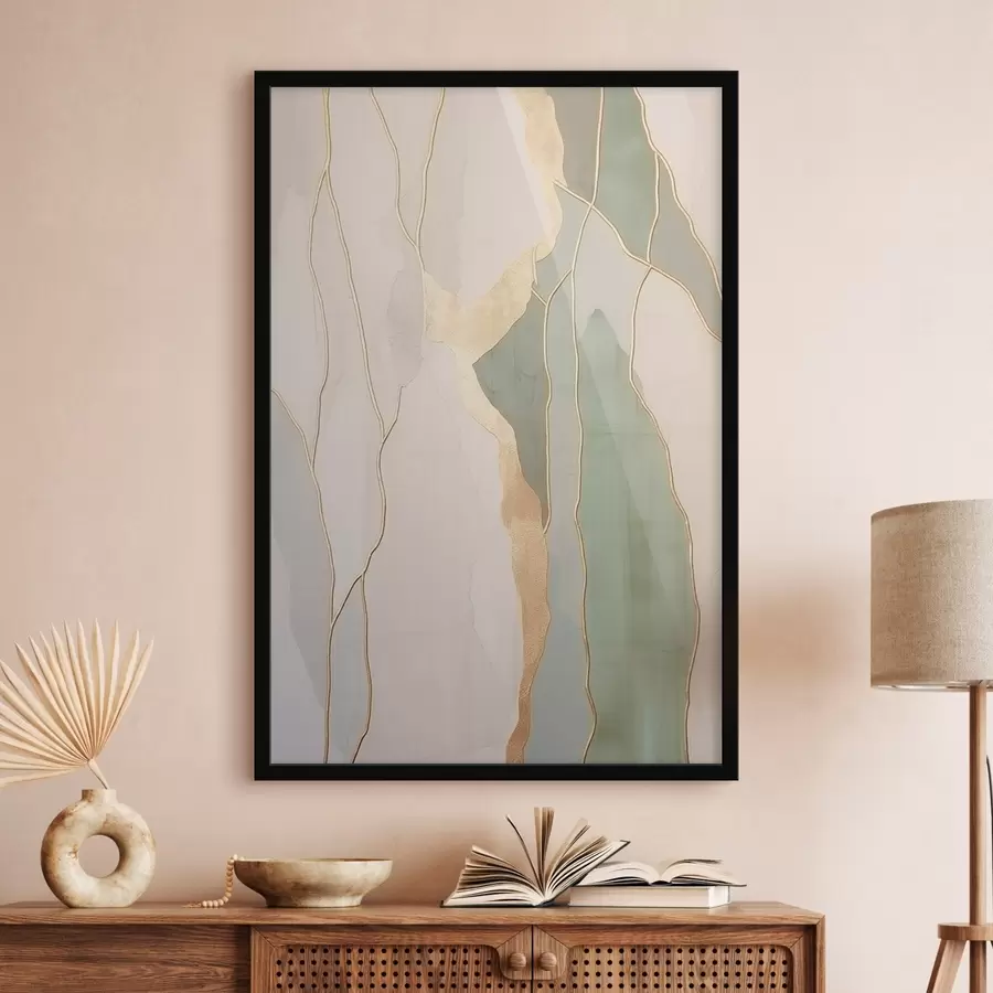 murales de pared Líneas abstractas f45829