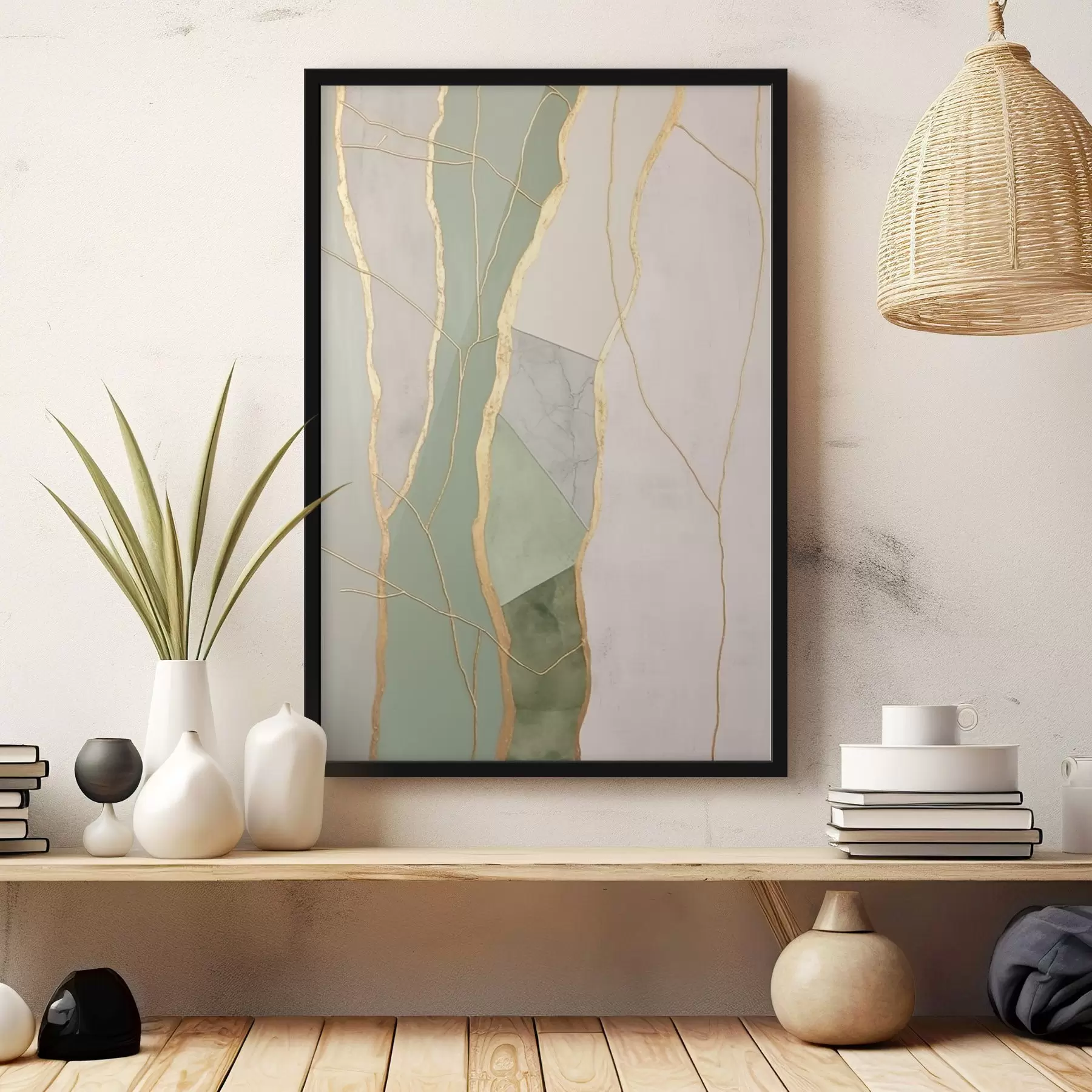 murales de pared Líneas abstractas f45830