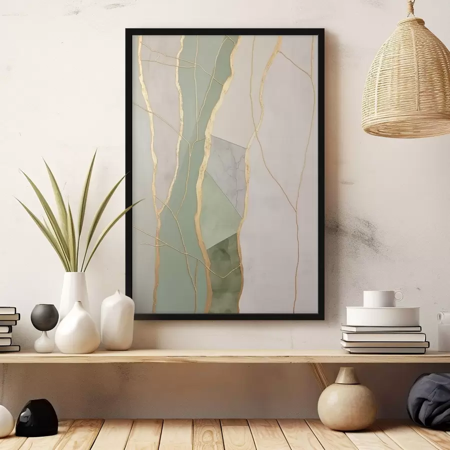 murales de pared Líneas abstractas f45830