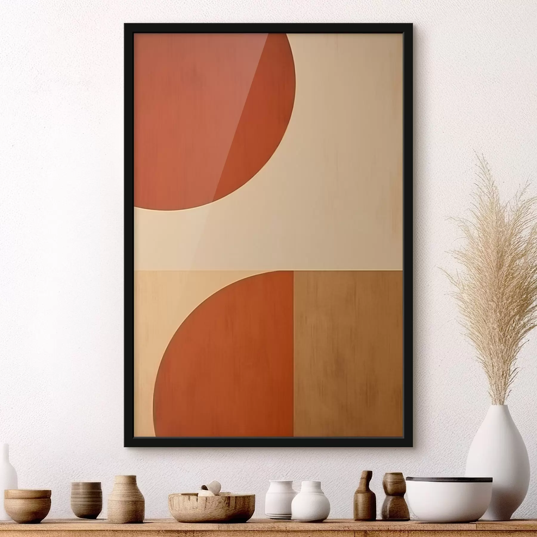 murales de pared Semicírculos abstractos f45844