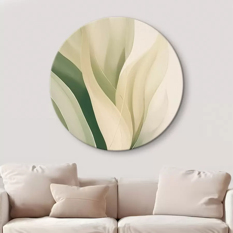 murales de pared Hojas verdes abstractas r45832