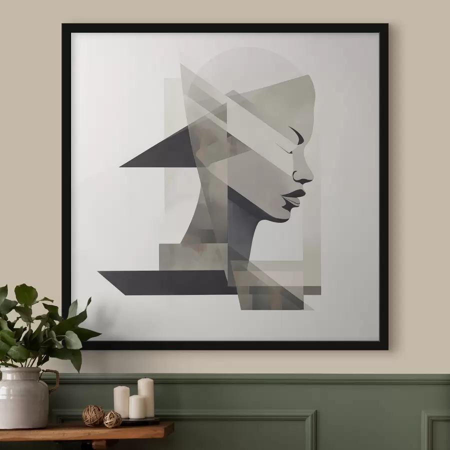 murales de pared Retrato abstracto f45916