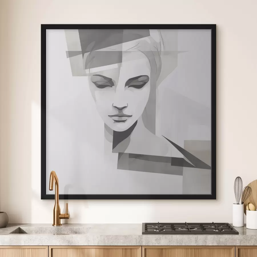 murales de pared Retrato abstracto f45917