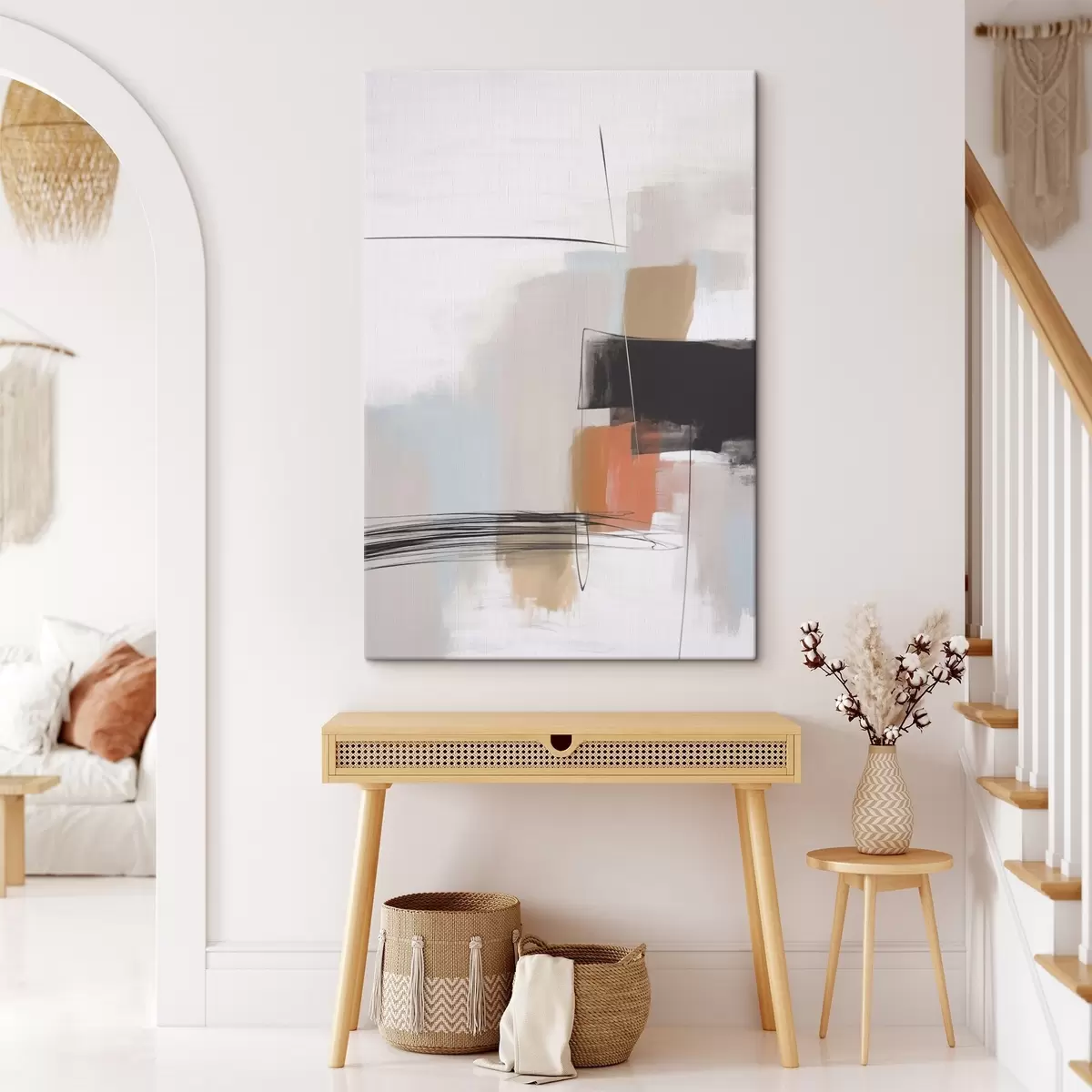 murales de pared Abstracción imitación de pinceladas s45919