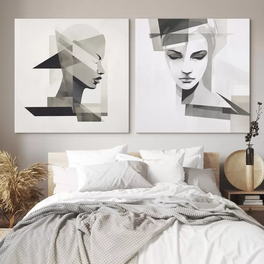 murales de pared Retrato abstracto m00753