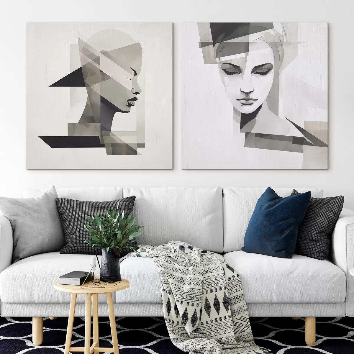 murales de pared Retrato abstracto m00753