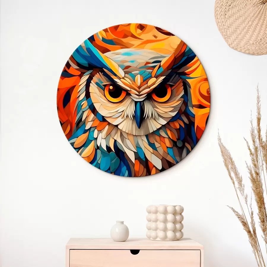 murales de pared Búho abstracto r45836