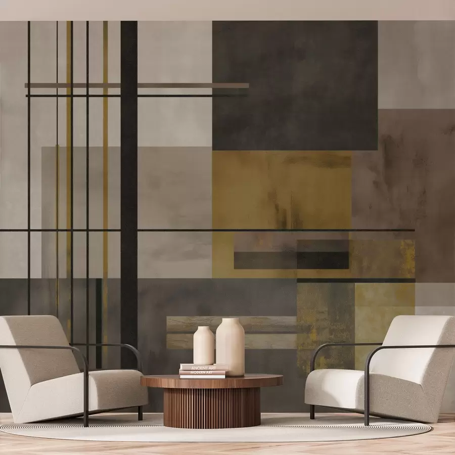 murales de pared geometría abstracta w04502