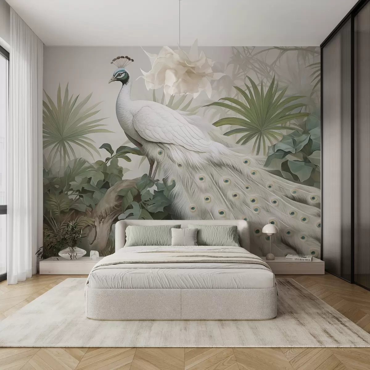 murales de pared Pavo real w04595