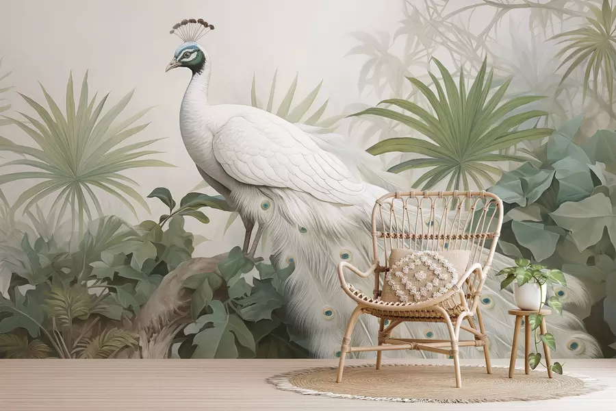 murales de pared Pavo real w04595