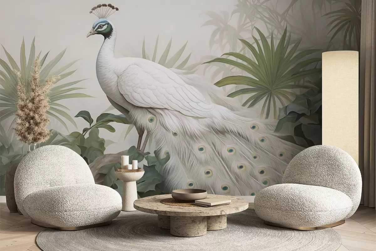 murales de pared Pavo real w04595