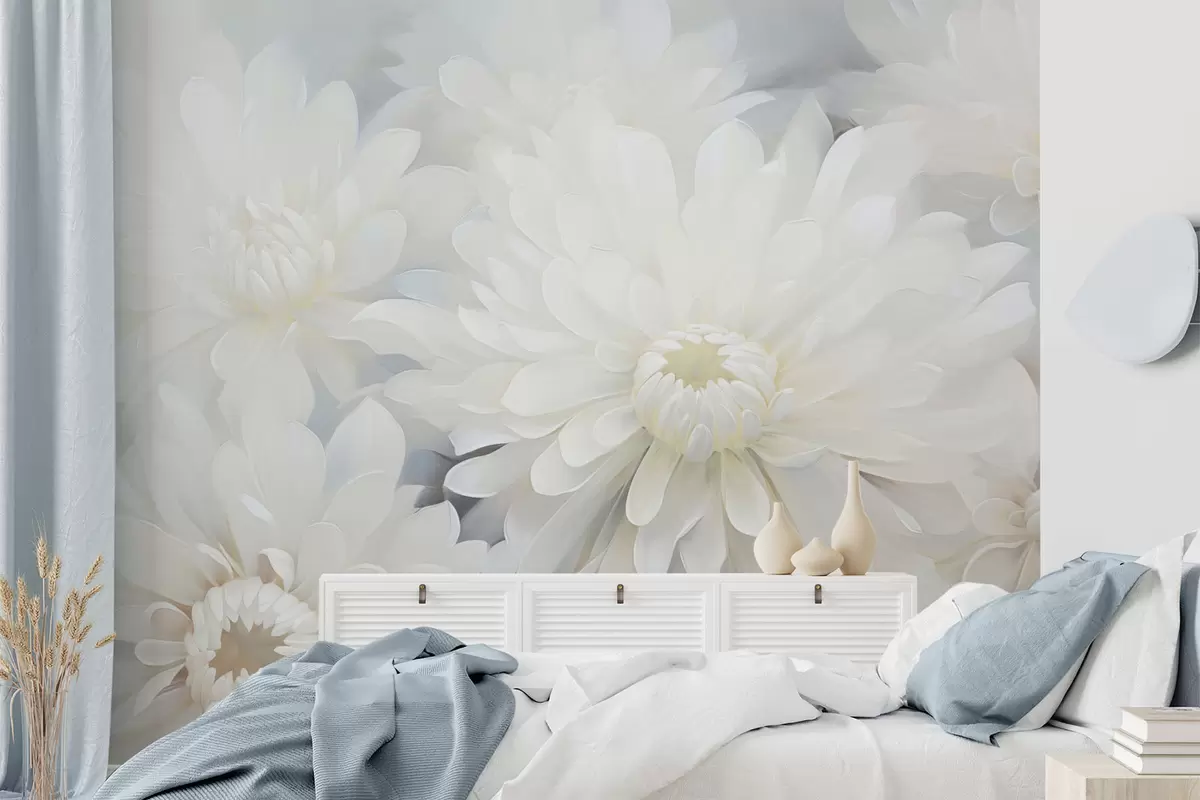 murales de pared Crisantemos w04596