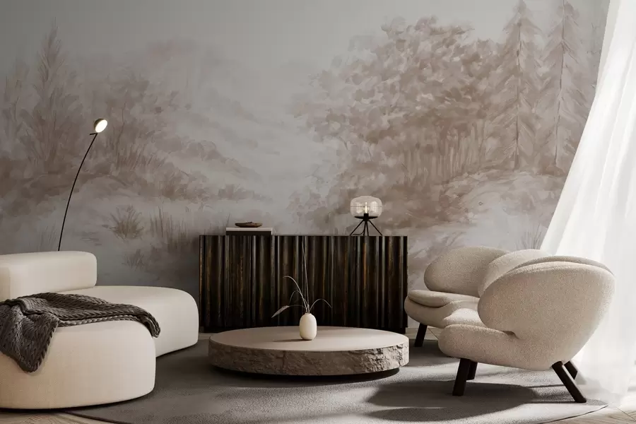 murales de pared Contornos coloridos w04572v1