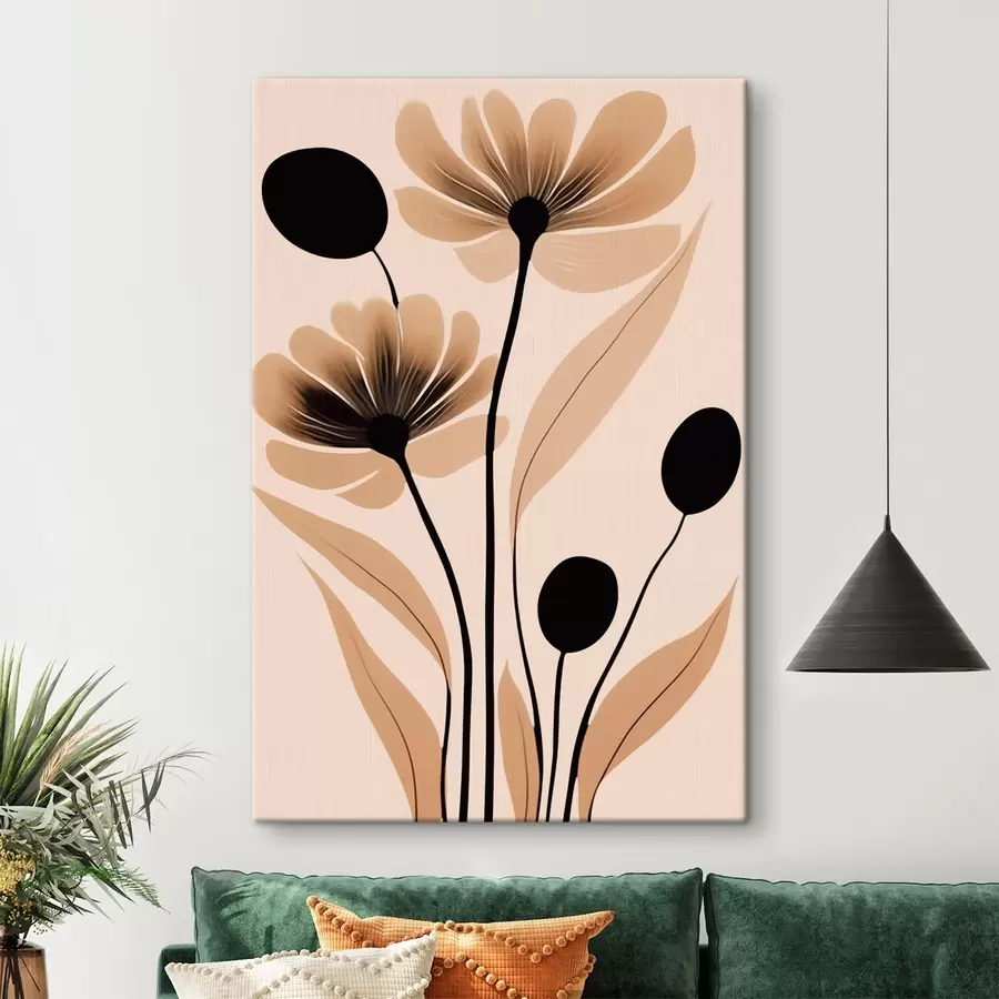 murales de pared flores abstractas s45963