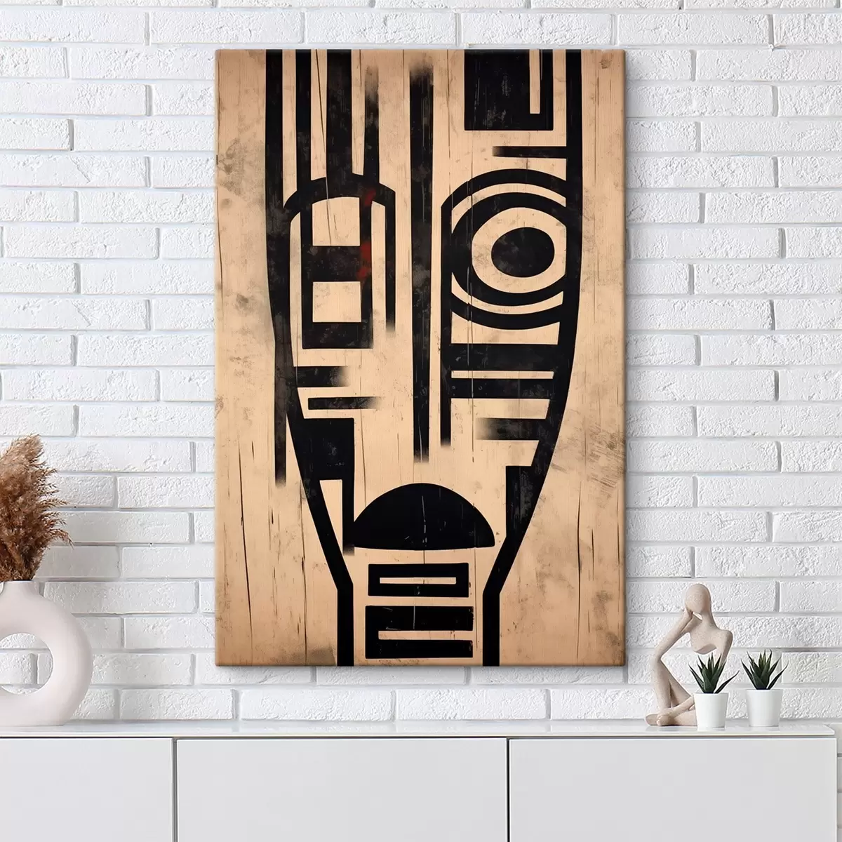 murales de pared Cara abstracta geométrica s45971