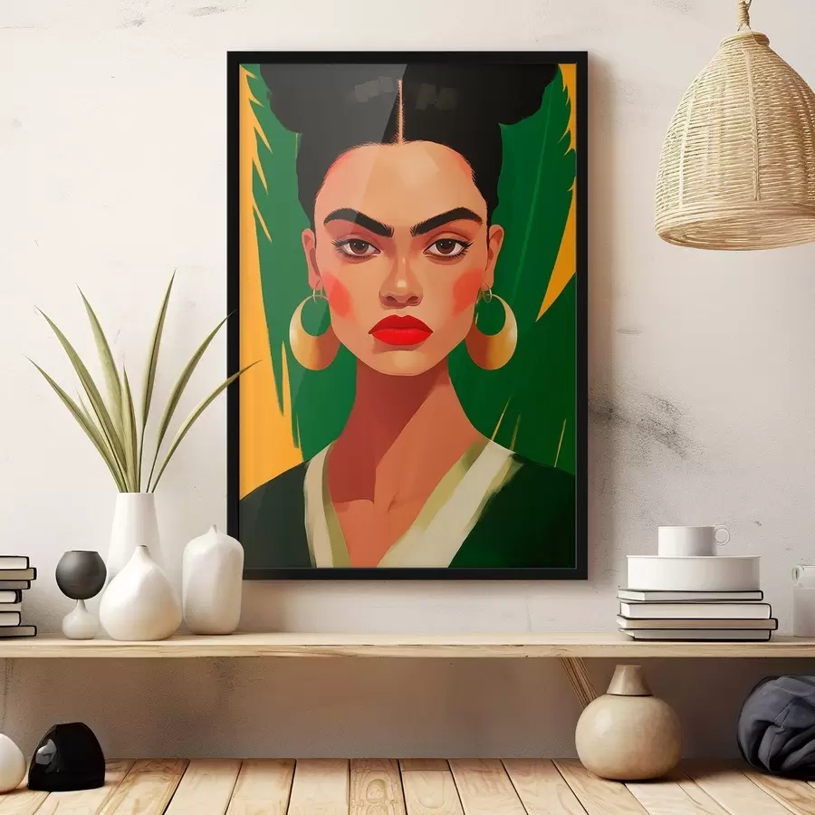 murales de pared Mujer con pendientes f45953