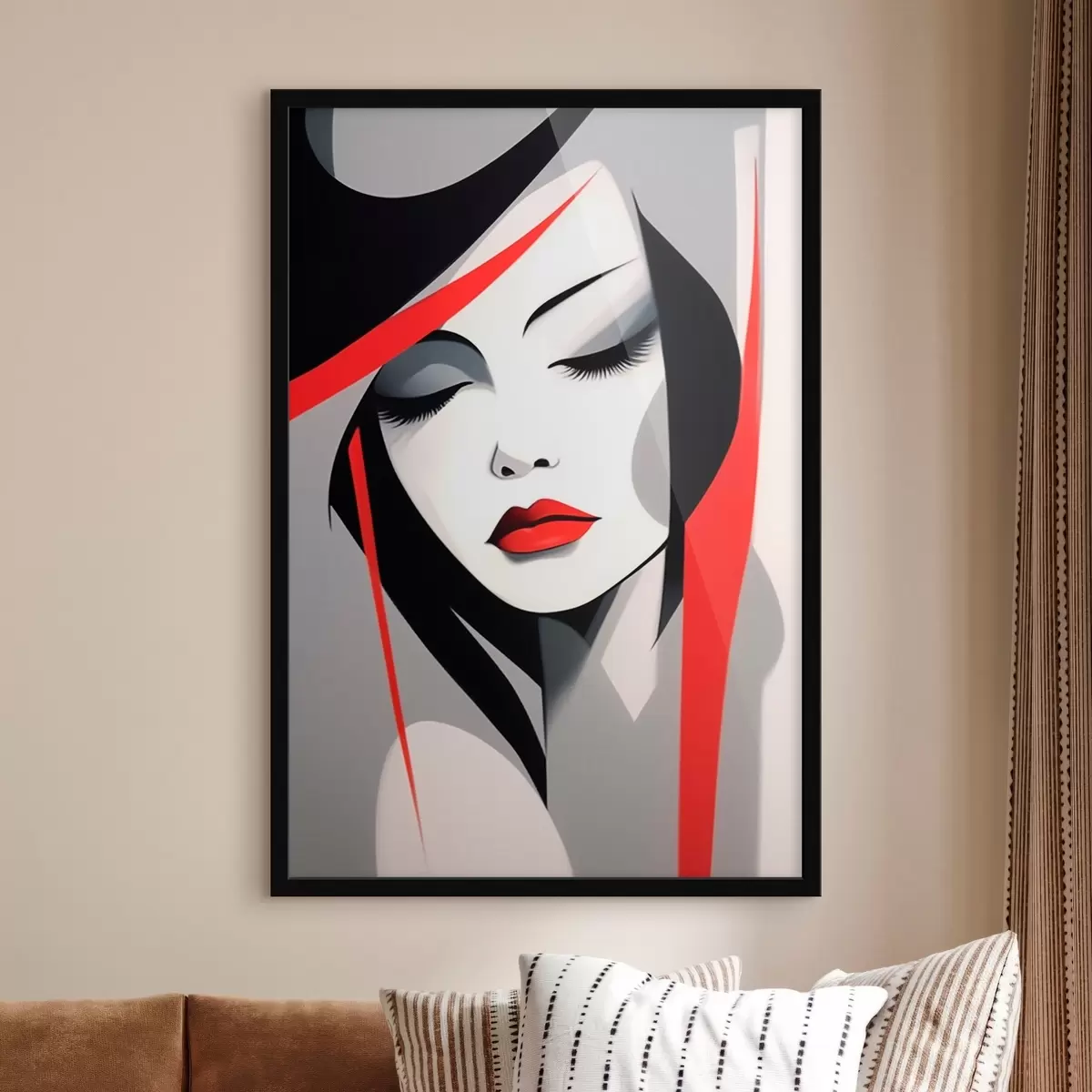 Poster Retrato femenino abstracto f45964