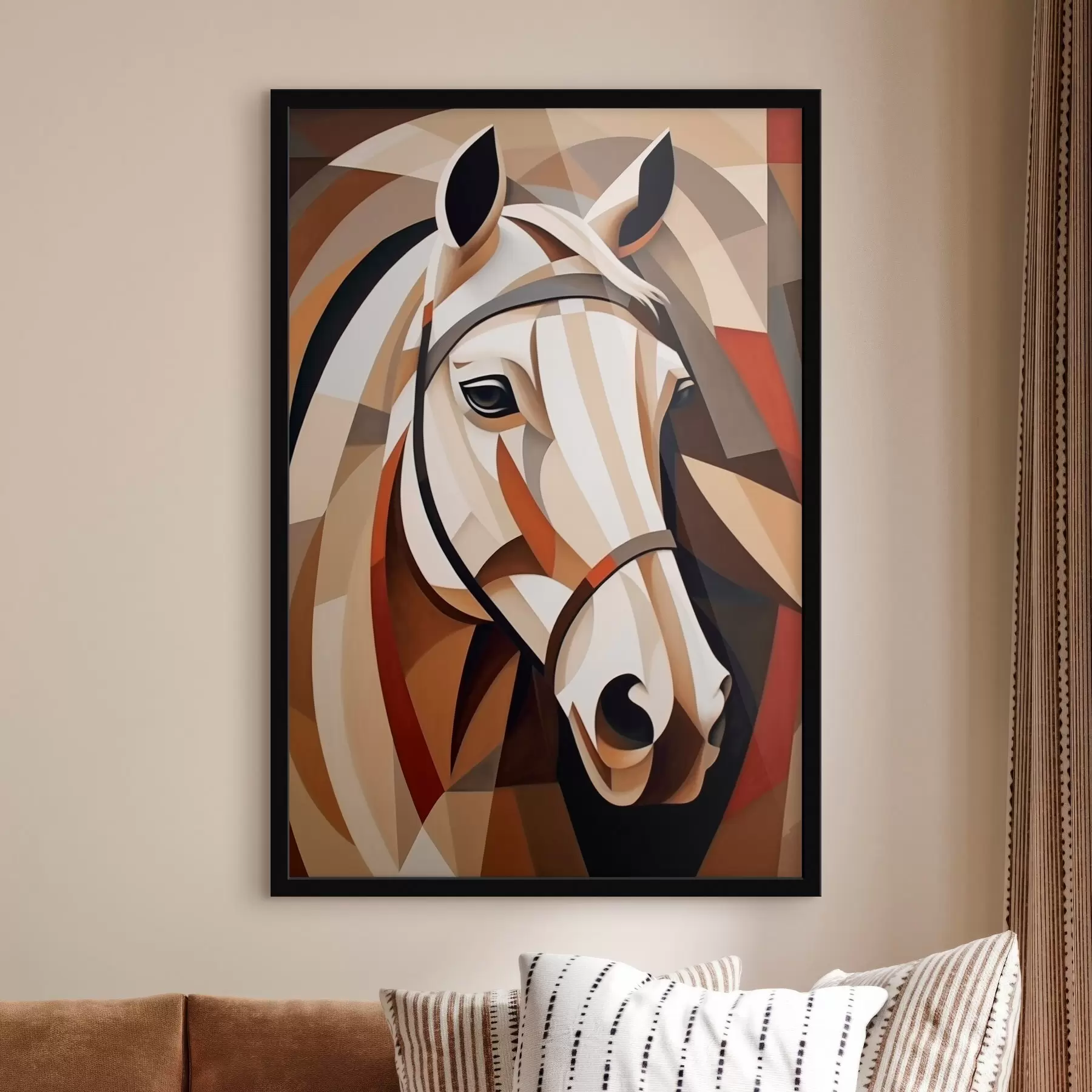 murales de pared Caballo cubista f45968