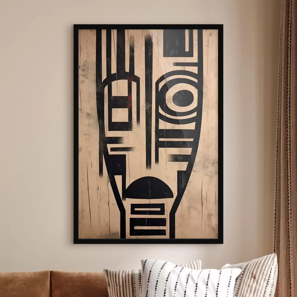 Poster Cara abstracta geométrica f45971