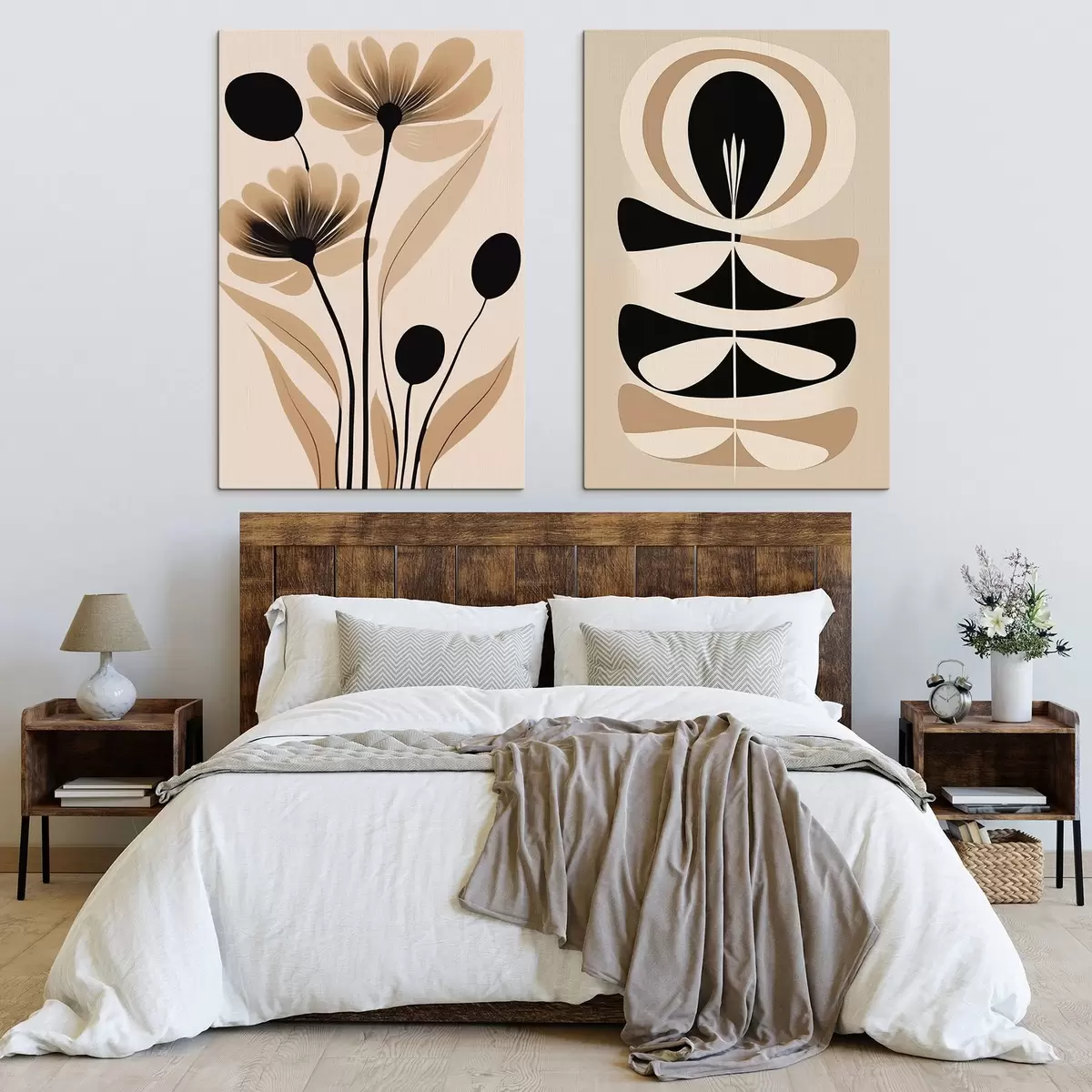 murales de pared flores abstractas m00773