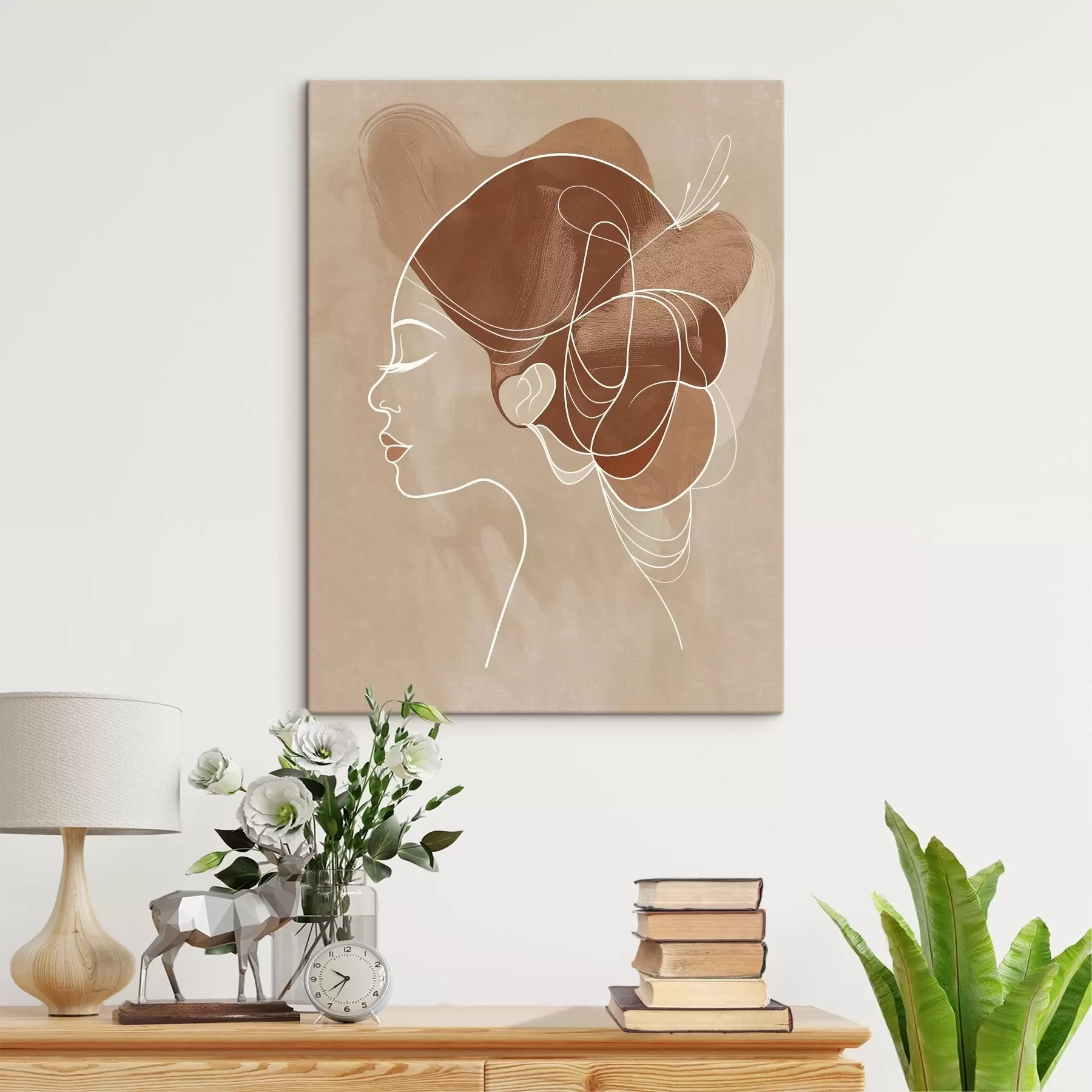 murales de pared Composición abstracta, niña s45655