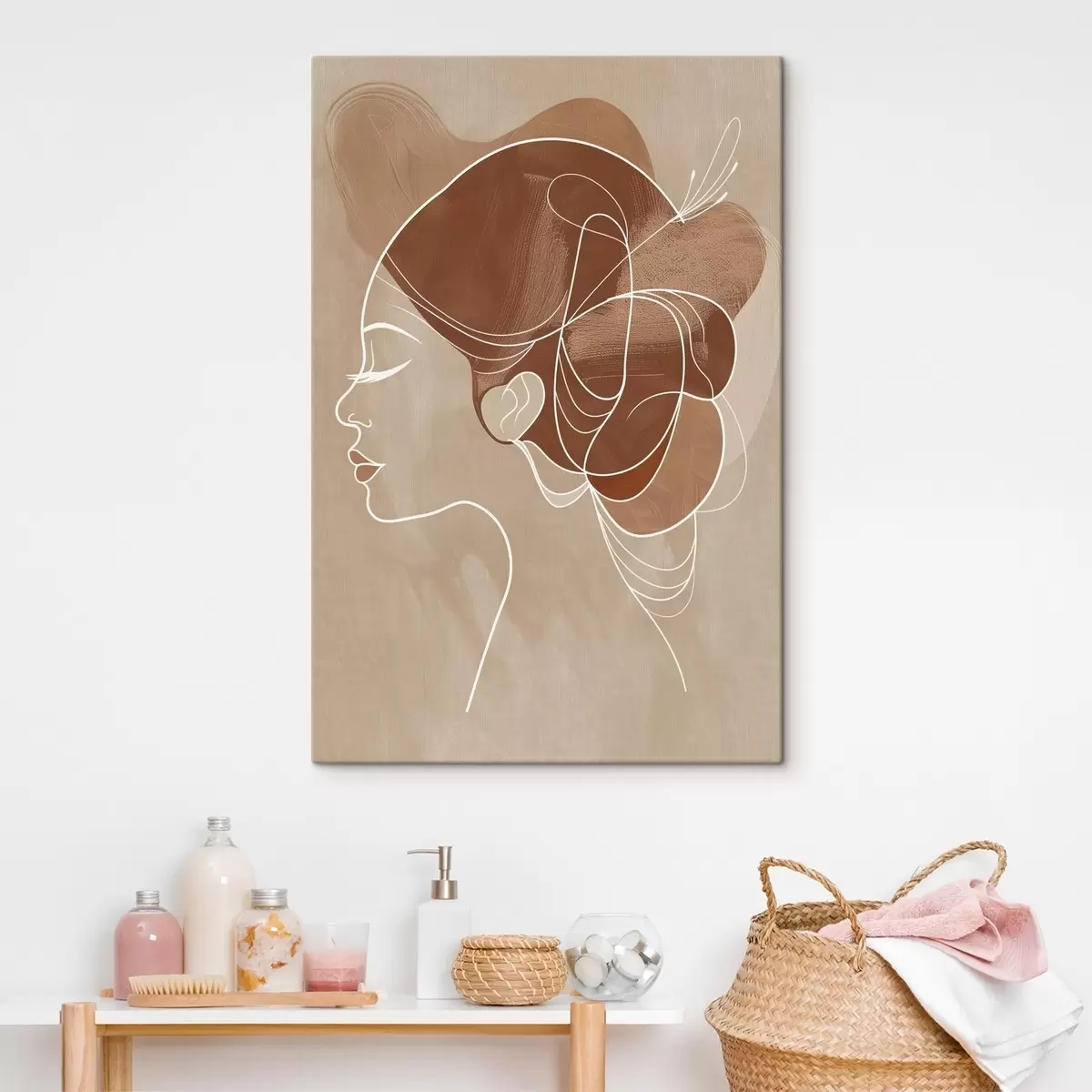 murales de pared Composición abstracta, niña s45655