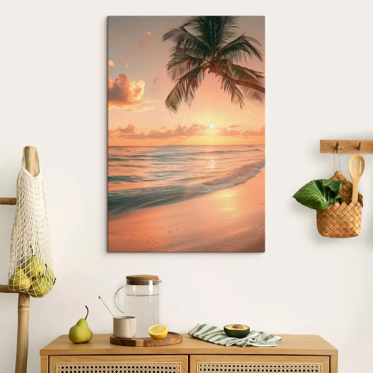 murales de pared Puesta de sol en el mar s45661