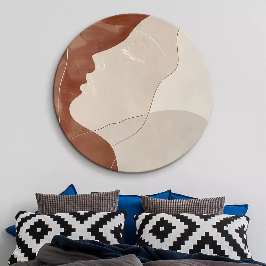 murales de pared Abstracción, silueta de una niña r45656