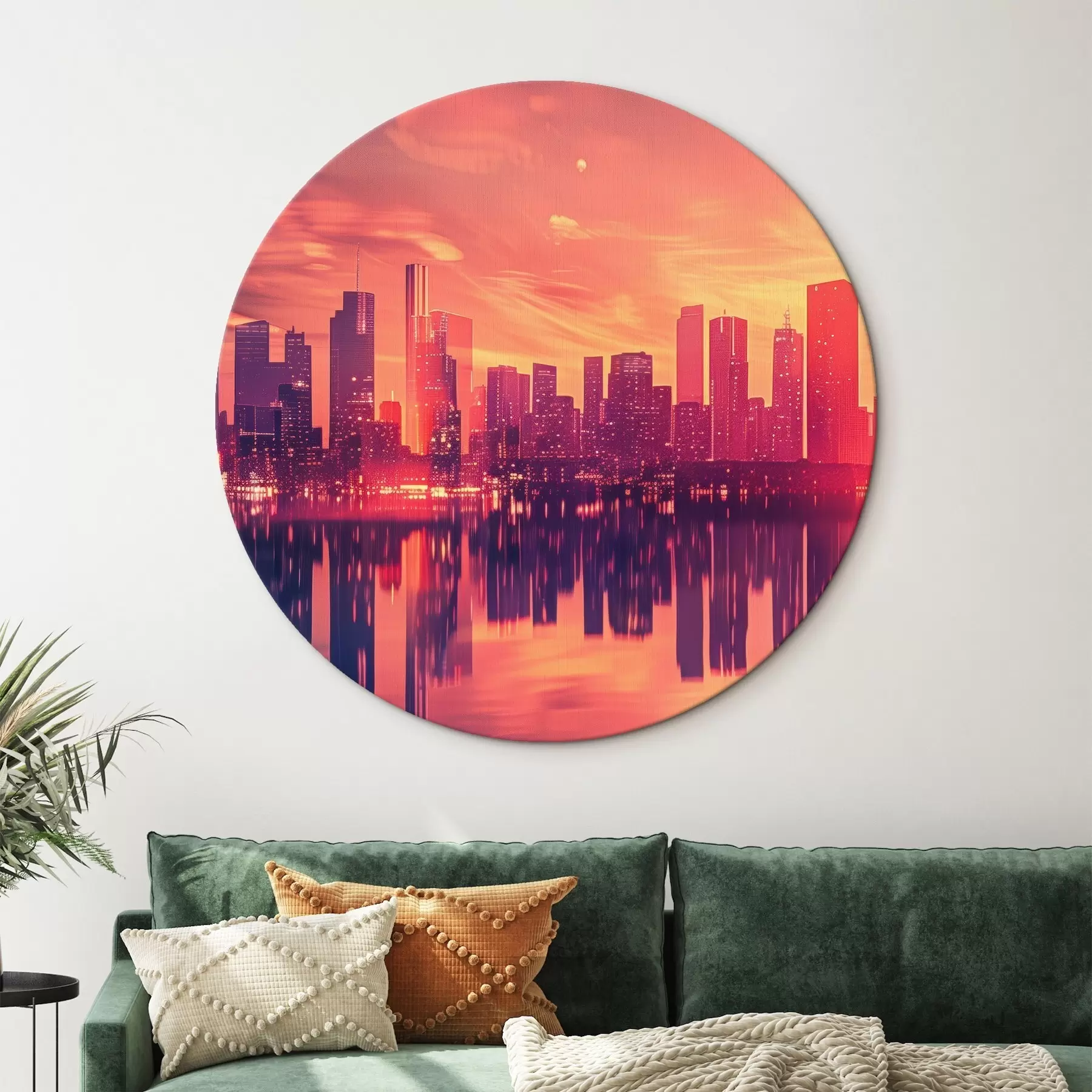 murales de pared Ciudad al atardecer r45658