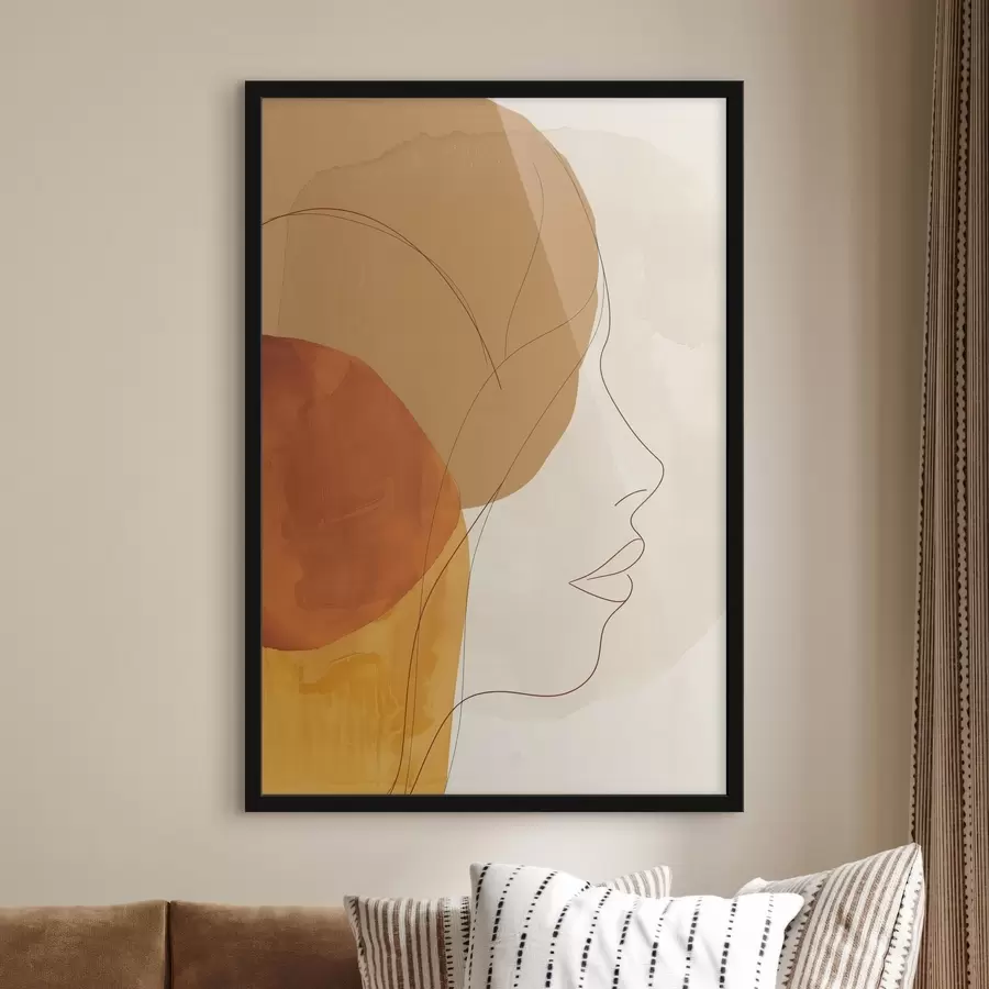 murales de pared Abstracción, chica f45654