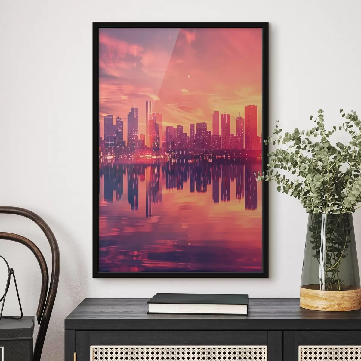 Poster Ciudad al atardecer f45658