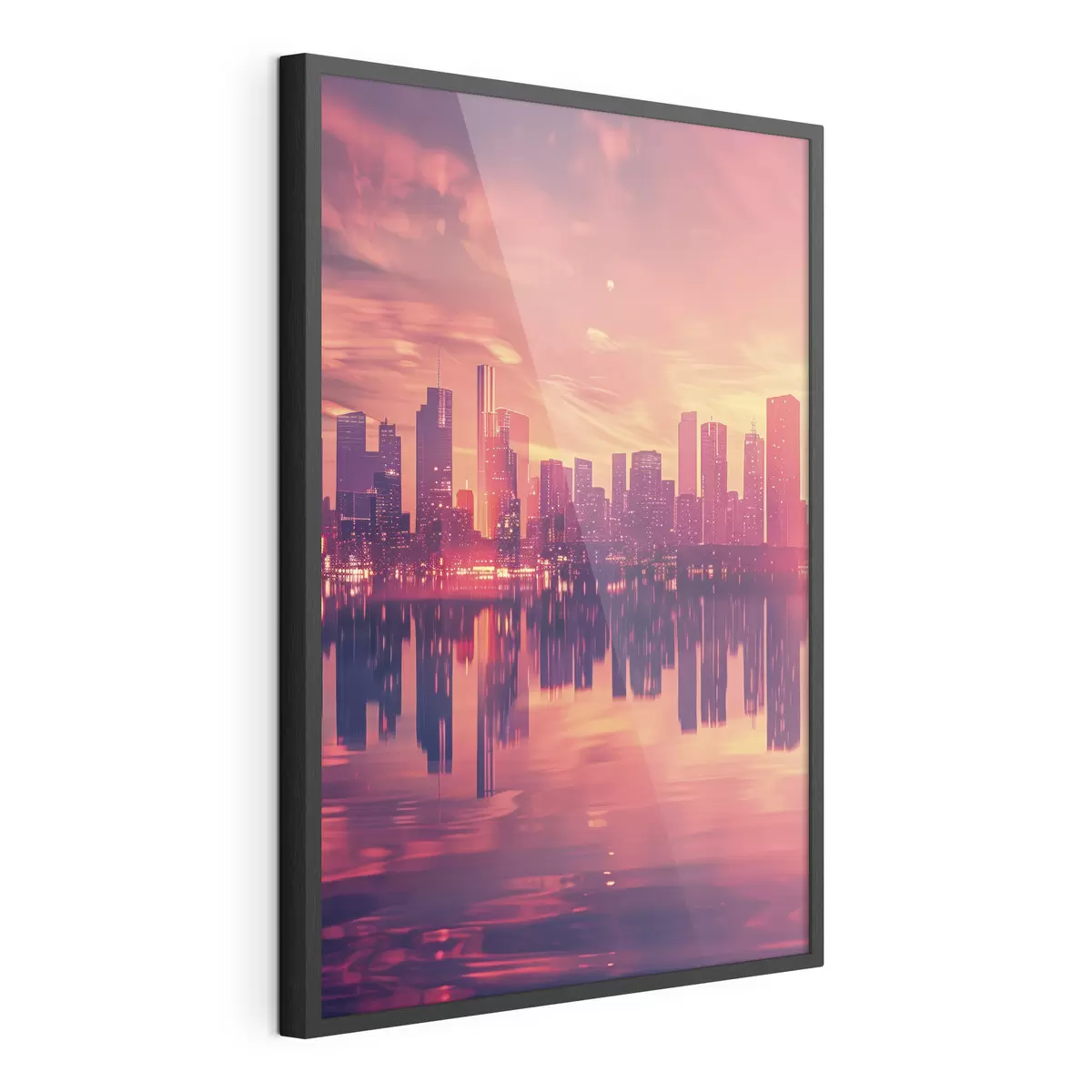 Poster Ciudad al atardecer f45658