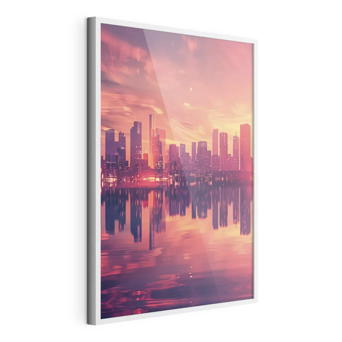 Poster Ciudad al atardecer f45658